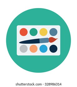 
Paint Palette Colored Vector Illustration
