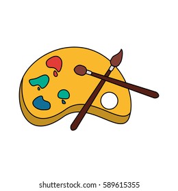 paint palette icon image 