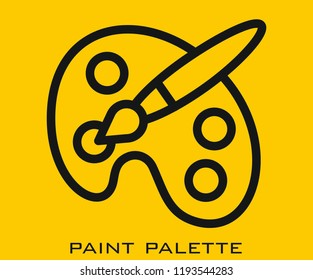 Paint Palette icon signs