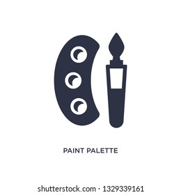 paint palette icon. Simple element illustration from education 2 concept. paint palette editable symbol design on white background. Can be use for web and mobile.