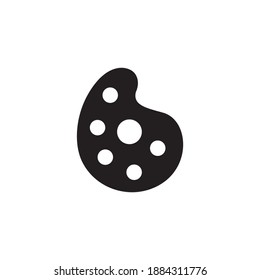 paint palette icon symbol sign vector