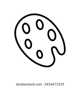paint palette icon symbol vector template