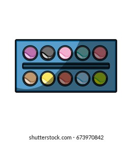 Paint palette isolated
