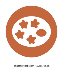 paint palette isolated icon