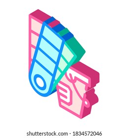 paint palette isometric icon vector. paint palette sign. isolated symbol illustration