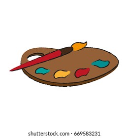 Paint palette mix