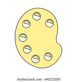 Paint palette symbol