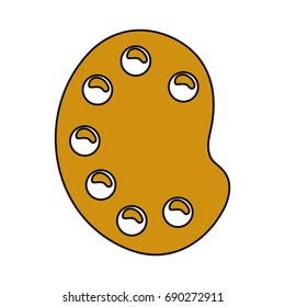 Paint palette symbol