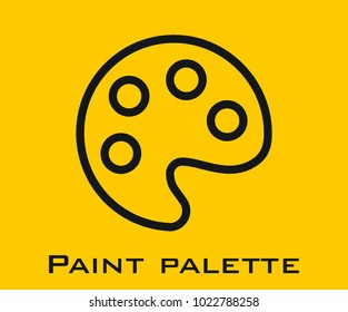 paint palette vector icon