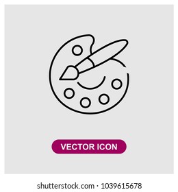 Paint Palette Vector Icon