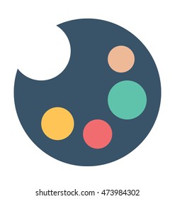 Paint Palette Vector Icon