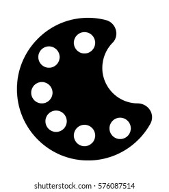 Paint Palette Vector Icon 