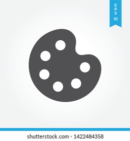 Paint palette vector icon, simple sign for web site and mobile app.