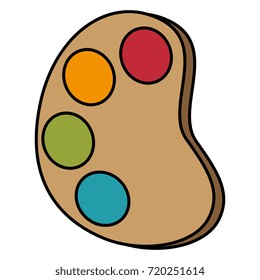 paint pallette isolated icon