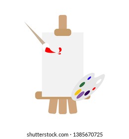 Paint Paper and Brush Vector design.