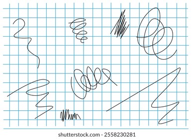 paint a pen on a notebook sheet in a cage