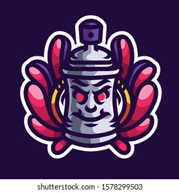 Paint pilox illustration for t-shirt design