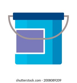 Paint Pot Blue Container Icon