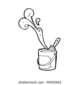 paint pot cartoon