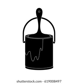 paint pot isolated icon
