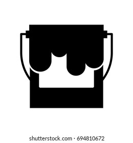 paint pot isolated icon