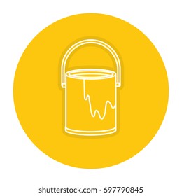 paint pot isolated icon