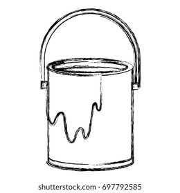 paint pot isolated icon