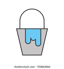 paint pot isolated icon