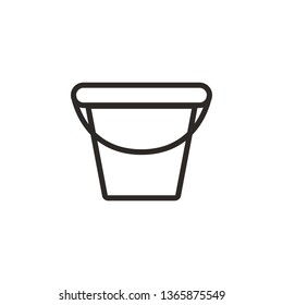 Paint, pot vector icon. Element of design tool for mobile concept and web apps vector. Thin line icon for website design and development, app development. Vector icon