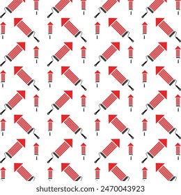 Paint reasonable trendy multicolor repeating pattern vector illustration design