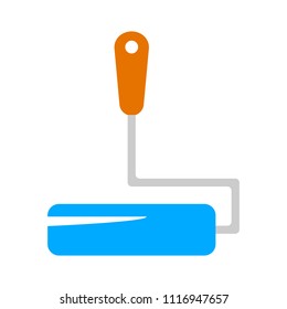Paint Roll Icon, Vector Paint Brush, Wall Painter, Paint Roller