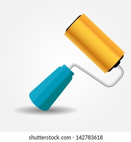 Paint roll icon vector illustration