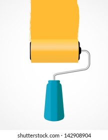 Paint roll icon vector illustration