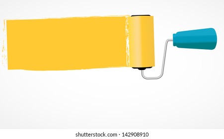 Paint roll icon vector illustration