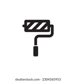 Paint roll vector icon. Paint roller flat sign design. Paint roller symbol. Painter roll symbol pictogram. UX UI icon