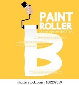 Paint Roller Alphabet B 