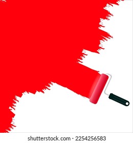 Paint roller brush icon, paint brush icon, paint roller icon solid style