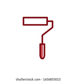 Paint roller brush icon vector design template