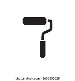 Paint roller brush icon vector design template