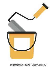 paint roller and bucket tools