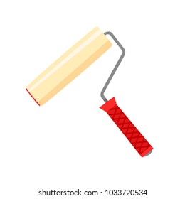Paint Roller. Cartoon Style Vector Illustration