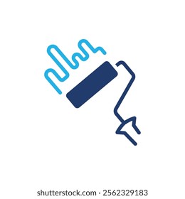 Paint roller colored icon vector design good for web or mobile app