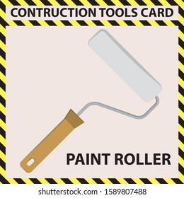 PAINT ROLLER - CONTRUCTION TOOLS CARD