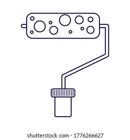 Malerrollenwerkzeug Symbol Vektorgrafik-Design