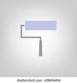paint roller flat icon,vector illustration
