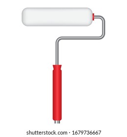 paint roller with handle in color