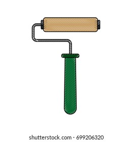 paint roller handle renovation decoration element icon