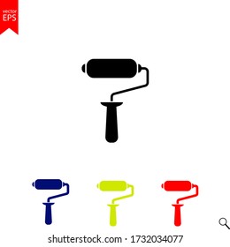 paint roller icon, roller, paint