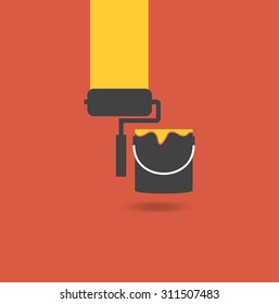 Paint roller icon