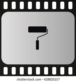 Paint roller icon.
